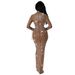 Women’s Clothing Autumn And Winter New Women's Sexy Mesh Hot Diamond Nightclub Party Long Dress_ecoleips.com