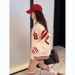 Women's Clothing Plush And Thickened Temperament Coat Spring And Autumn Letter Loose Cardigan Baseball Jacket Fur Coat_ecoleips.com