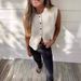 Women's Clothing 4-Color Knit Vest Cardigan – Casual Maillard Style Versatile Single-Breasted Knit Top_ecoleips.com