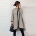 Women's Clothing Spring And Autumn Hot Sale Fashion Stand Collar Zipper Irregular Coat Mid Length Coat_ecoleips.com