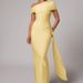 Elegant Solid Color Bodycon Midi Dress, High Waist Off-Shoulder Knit Dress For Women, Chic Casual Party Wear_ecoleips.com