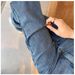 Ladies' Fashionable Narrow Straight Leg Jeans With High Waist And Slimming Effect Versatile And Fashionable Casual Pants_ecoleips.com