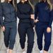 Trendy Streetwear Two-Piece Set - Long Sleeve Top & Pants For Women | Comfortable & Stylish Fall Winter Outfit_ecoleips.com