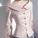 Women's Clothing Pink Satin Shirt Spring High End Design Light Luxury Age Reducing Fashionable Waist Top_ecoleips.com