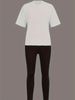 Women's Casual Loose And Fashionable Paris Pattern Print Loose T-shirt+shorts Two-piece Set Home Sportswear Daily Wear-443_ecoleips.com