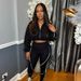 Women's Sports Suit Casual Line Patterned Long Sleeved Jacket Pants Two Piece Set_ecoleips.com