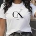 Trendy Women's Summer Y2K Short Sleeve Crew Neck T-Shirt Breathable Cotton Polyester Cartoon Letter Print Casual Top_ecoleips.com