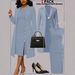 Women's Clothing Long Blazer Set Sleeveless Two Piece Solid Color Dress For Autumn Winter_ecoleips.com