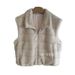 Aria Basics You Think Shisanxing's New Winter Versatile Casual Korean-style Furry Sleeveless Cardigan Vest For Women 1482_ecoleips.com