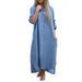 Women's Dresses, Cotton And Linen Shirts, Long Skirts, Fashionable Casual Long Sleeve Cardigan Dresses_ecoleips.com
