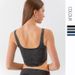 2026 New Soft Denim Yoga Sports Vest, Women's U-shaped Elastic Back, Quick Drying Fitness Top For External Wear_ecoleips.com