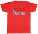Women's T-Shirts Mens T-Shirt Warning May Start Talking About Trains Tee Gift_ecoleips.com