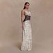 Women's Clothing Elegant Fashionable Polka Dot V Neck Patchwork Dress Backless Waist Cinching Lace Maxi Women's Dress_ecoleips.com