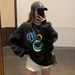 Korean-style Ins Trendy Pullover Crew Neck Sweatshirt For Women, Autumn Loose-fitting Casual Thin Jacket,_ecoleips.com