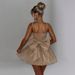 Women's Clothing New Women's Slim Dress Suspenders Tube Top Bright Silk Bow Slim A Line Skirt_ecoleips.com