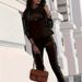Cozy Casual Two-Piece Lounge Set For Women, Long Sleeve Hoodie And Joggers With 0051 Print, Soft Loungewear For Fall And Winter_ecoleips.com