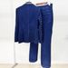 K New Fashion Heavy Industry Nail Bead Cowboy Jacket Pants Set Two Piece Set_ecoleips.com