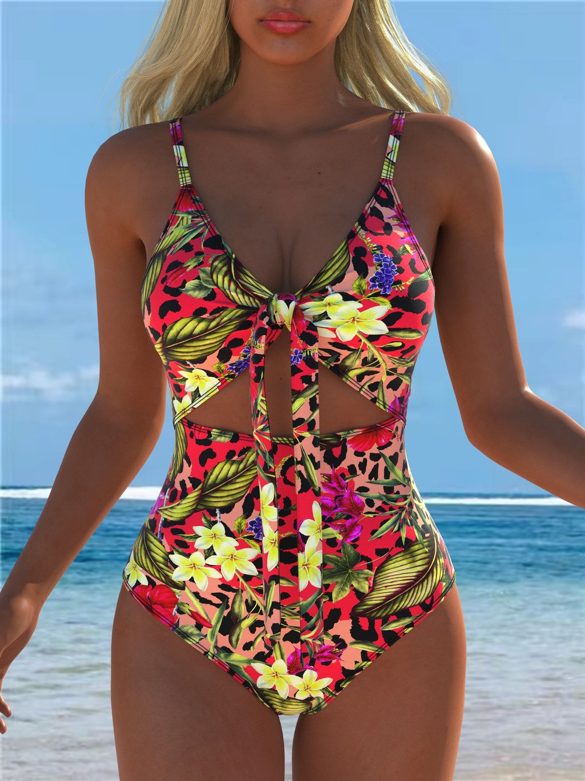 Women's Swimwear Swimming Suit Beach Outfits Summer Beach Festival Vacation Travel Sexy Luxury Modern One Piece Bodysuits_ecoleips.com