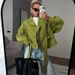 Women's Fashion Stand Collar Tie Waist Short Trench Coat Petite Spring Style Clothing_ecoleips.com