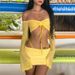 2025 Summer New Women's Solid Color Slim Off-Shoulder Long Sleeve Fashion Half Skirt Set_ecoleips.com