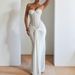 Women's Sexy Evening Long Dress European American Style Waist Cinching Strapless Elegant Casual Ribbon Trimmed_ecoleips.com