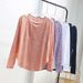 Women's Clothing Style Women's Floral Yoga Cover Up Summer Sun Protection Loose Fit Quick Drying Long Sleeve T-Shirt Breathable Sports Fitness_ecoleips.com
