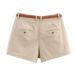 Women's Clothing Women's Style Casual Shorts Trendy Stylish Belted Bottoms For Formal & Casual For Women_ecoleips.com