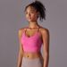 K New Solid Color Back Cross Strap Sports Running Fitness Yoga Clothing Sports Underwear For Women_ecoleips.com