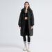 Foreign Trade Cross-Border Long Over-the-Knee Winter New Korean Version Loose Down Coat For Women Thickened Cotton_ecoleips.com