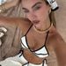 2026 New Three Piece Women's Swimsuit Black White Color Block Triangle Strap Bikini INS Beachwear European American Style_ecoleips.com