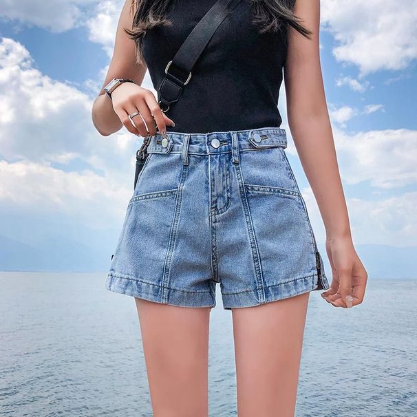 2025s Women's Denim Shorts Summer Loose 2025 New Wide Leg Fashion Internet Celebrity Ins Super Popular Thin Straight High_ecoleips.com