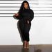 Patchwork Fleece Hoodie & Cargo Pants Set – Trendy Streetwear For Men & Women (S-XXL, Black/Gray/Pink)_ecoleips.com
