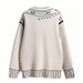 Women's Oversized Cardigan – Abstract Doodle Knit Sweater (Unisex Fit, Acrylic-Blend, Cozy Loungewear, S/M/L)_ecoleips.com