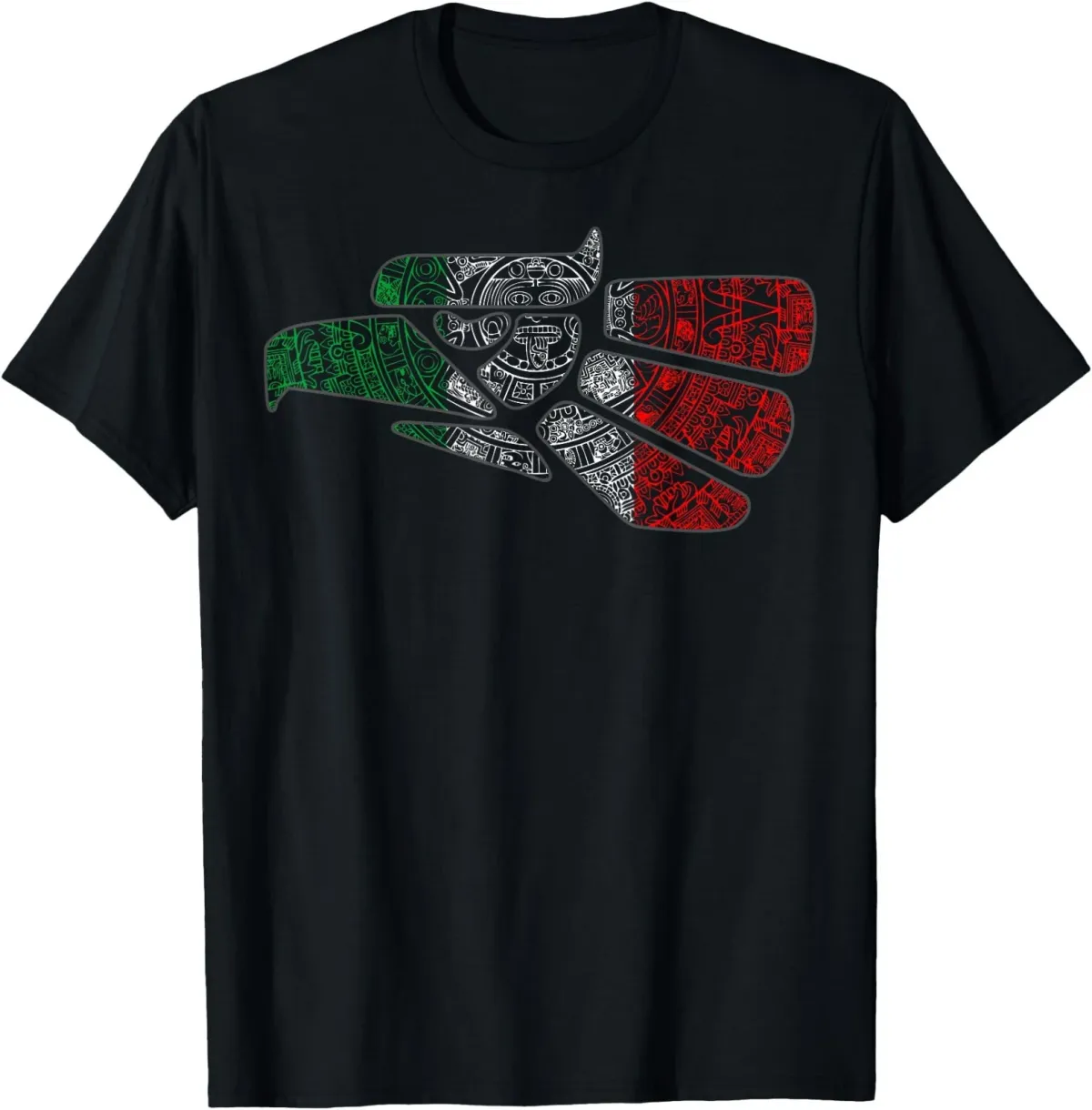 Women's T-Shirts Mexico Sacred Aztec Calendar Mexican Eagle Archeological T-Shirt_ecoleips.com
