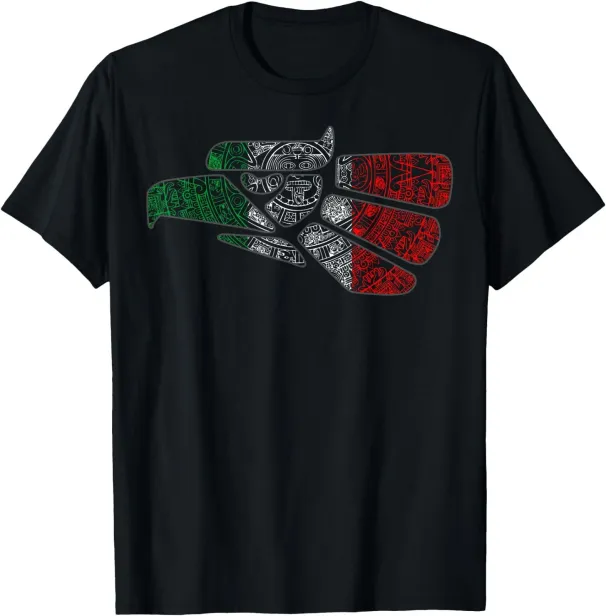 Women's T-Shirts Mexico Sacred Aztec Calendar Mexican Eagle Archeological T-Shirt_ecoleips.com
