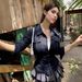 American Street Style Personalized Spice Girl Tooling Imitation Denim Shirt V-lapel Three-button Cardigan Casual Top_ecoleips.com