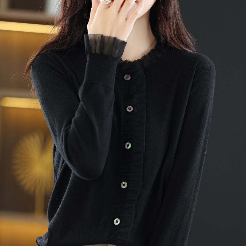 K New Knitted Cardigan Coat, Women's Stylish And Fashionable Long-sleeved Top, Trendy Outerwear._ecoleips.com