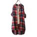 Spring/Summer New Medium-Length Korean-Style Shirt With Checkered Pattern, Women's Loose-Fitting Long-Sleeved Sun-Protec_ecoleips.com