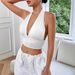 Sexy Sleeveless Backless Hollow Cross Front Tube Top for Women European And American Style Navel Baring Fashionable_ecoleips.com