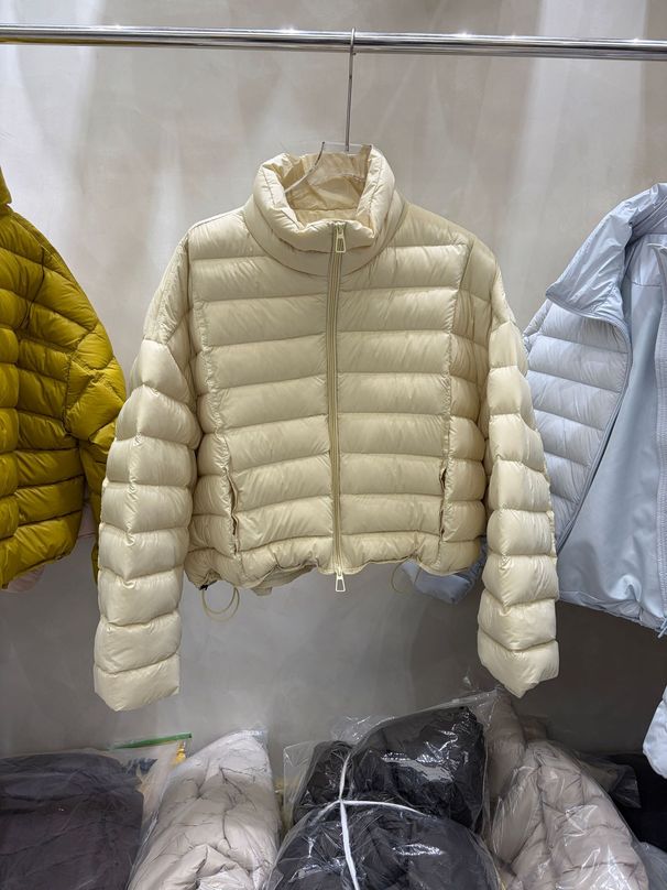 girl Girl 2025 New Korean Style Puff 90 White Duck Rib Down Jacket For Women Fashion Double Collar Warm Thick Versatile Coat_ecoleips.com
