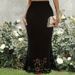 Women's Clothing new elegant knitted hip-wrapped hollow burnt flower fishtail skirt mid-length skirt one piece delivery_ecoleips.com