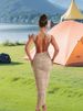 Women's Clothing Slim Sleeveless Heart Texture Backless Slit Irregular Sexy Tight Dress Women_ecoleips.com