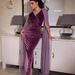 Women’s Clothing autumn and winter new hip floating sleeve evening dress_ecoleips.com