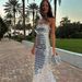 Women's Elegant Sequin Evening Gown With Adjustable Suspenders - Long Formal Dress For Banquet, Party & Special Occasions_ecoleips.com