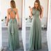 In-stock European And American Multi-style Sexy Stunning Multi-strap Bandage Red Long Dress Gown_ecoleips.com