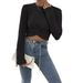 Women's Clothing Versatile Round Neck Cross Knit Women's Slim Fit Cross-Knit Sweater With Round Neck - Stylish & Versatile For Autumn & Winter_ecoleips.com