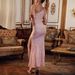 Temperament Light Luxury Sexy Sequin One Shoulder Dinner Party Cocktail Little Evening Dress_ecoleips.com