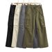 Women's Clothing Street Casual Loose Slim Straps Multi Pocket Trendy Straight_ecoleips.com