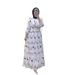 Floral Print Slim-Fit Wrap Dress With Long Sleeves – Modest & Stylish Women’s Midi Dress For Dubai Fashion_ecoleips.com