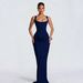 In-stock TK Cross-border Women's Clothing New 2026 Spring Slim-fit Fishbone Strap Long Solid Color Bodycon Dress_ecoleips.com